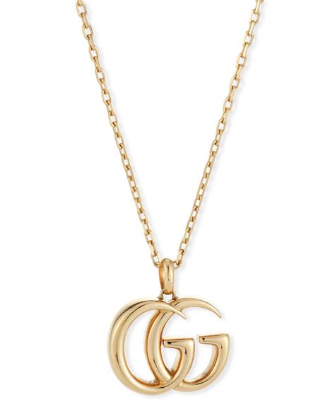 yellow gold gucci necklace|gucci interlocking g necklace gold.